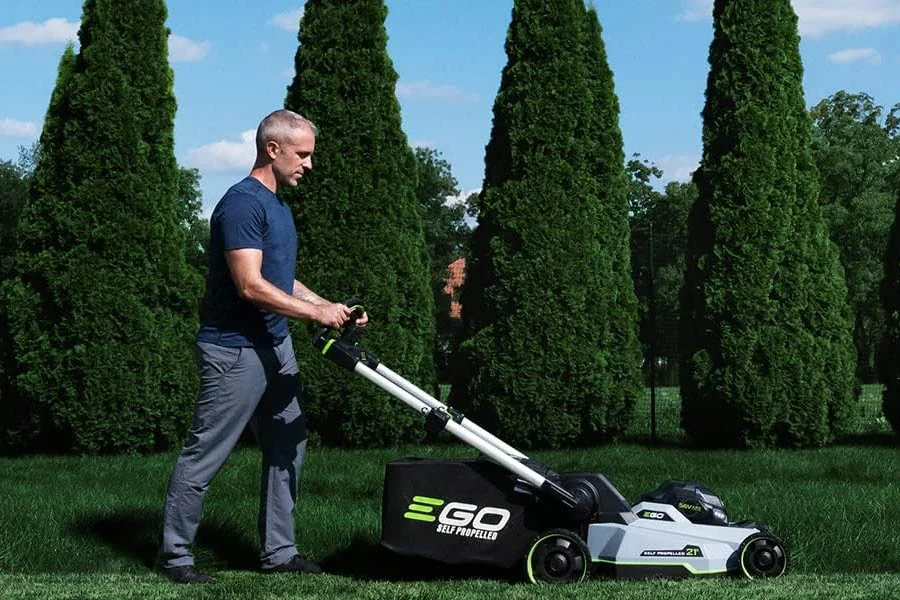 battery powered lawnmower