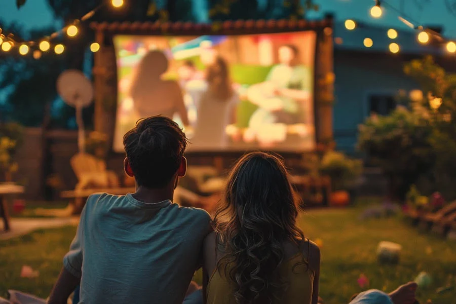 projector and surround sound